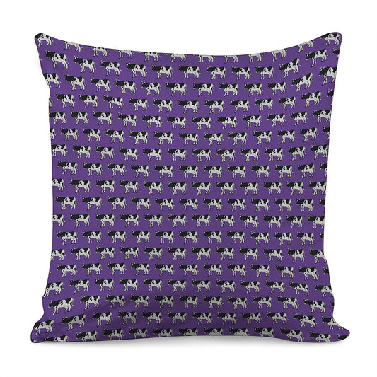 Purple Cow Pattern Print Pillow Cover
