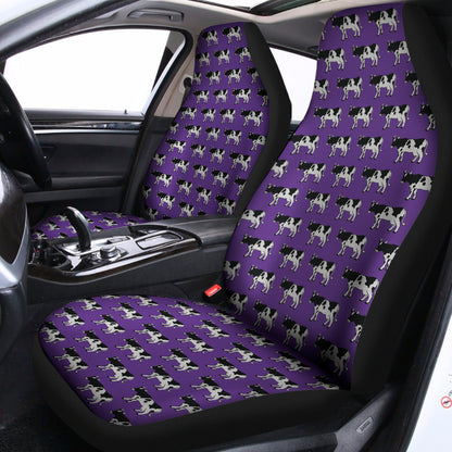 Purple Cow Pattern Print Universal Fit Car Seat Covers