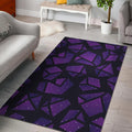 Purple Crystal Cosmic Galaxy Space Print Floor Mat