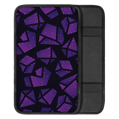 Purple Crystal Cosmic Galaxy Space Print Car Center Console Cover