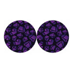Purple Crystal Cosmic Galaxy Space Print Car Coasters