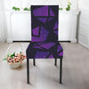 Purple Crystal Cosmic Galaxy Space Print Dining Chair Slipcover