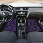 Purple Crystal Cosmic Galaxy Space Print Front and Back Car Floor Mats
