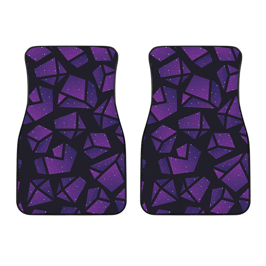 Purple Crystal Cosmic Galaxy Space Print Front Car Floor Mats