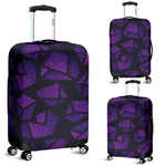 Purple Crystal Cosmic Galaxy Space Print Luggage Cover GearFrost