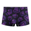 Purple Crystal Cosmic Galaxy Space Print Men's Boxer Briefs