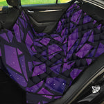 Purple Crystal Cosmic Galaxy Space Print Pet Car Back Seat Cover