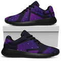 Purple Crystal Cosmic Galaxy Space Print Walking Shoes