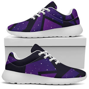 Purple Crystal Cosmic Galaxy Space Print Sport Shoes GearFrost