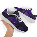 Purple Crystal Cosmic Galaxy Space Print Sport Shoes GearFrost