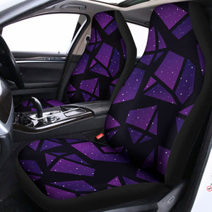 Purple Crystal Cosmic Galaxy Space Print Universal Fit Car Seat Covers