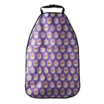Purple Cupcake Pattern Print Car Seat Organizers