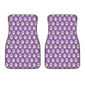 Purple Cupcake Pattern Print Front Car Floor Mats
