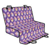 Purple Cupcake Pattern Print Pet Car Back Seat Cover