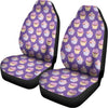 Purple Cupcake Pattern Print Universal Fit Car Seat Covers