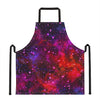 Purple Dark Galaxy Space Print Apron