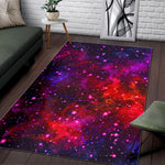 Purple Dark Galaxy Space Print Area Rug GearFrost
