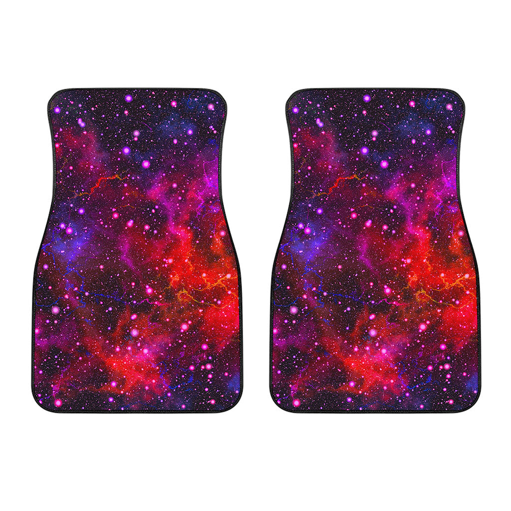 Purple Dark Galaxy Space Print Front Car Floor Mats