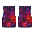 Purple Dark Galaxy Space Print Front Car Floor Mats