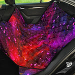 Purple Dark Galaxy Space Print Pet Car Back Seat Cover