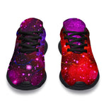 Purple Dark Galaxy Space Print Sport Shoes GearFrost