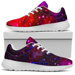 Purple Dark Galaxy Space Print Sport Shoes GearFrost