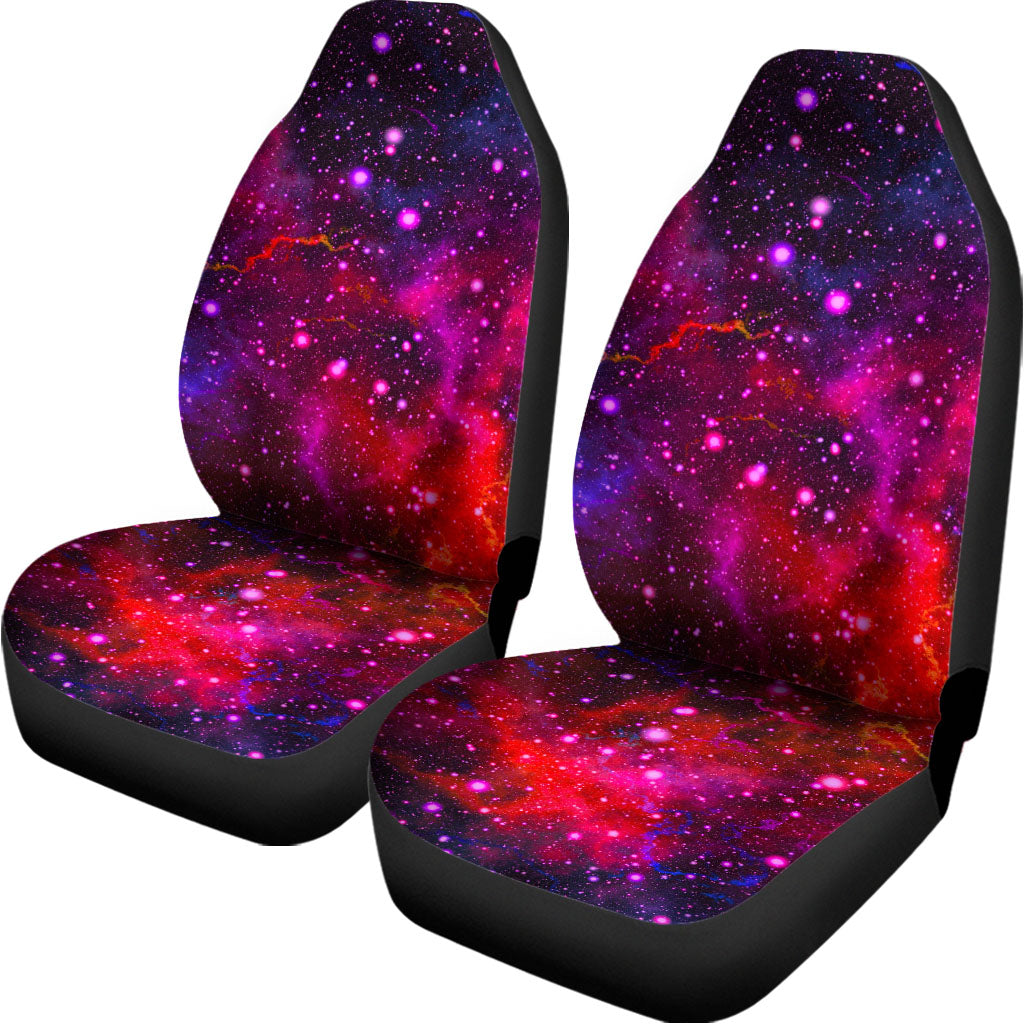 Purple Dark Galaxy Space Print Universal Fit Car Seat Covers