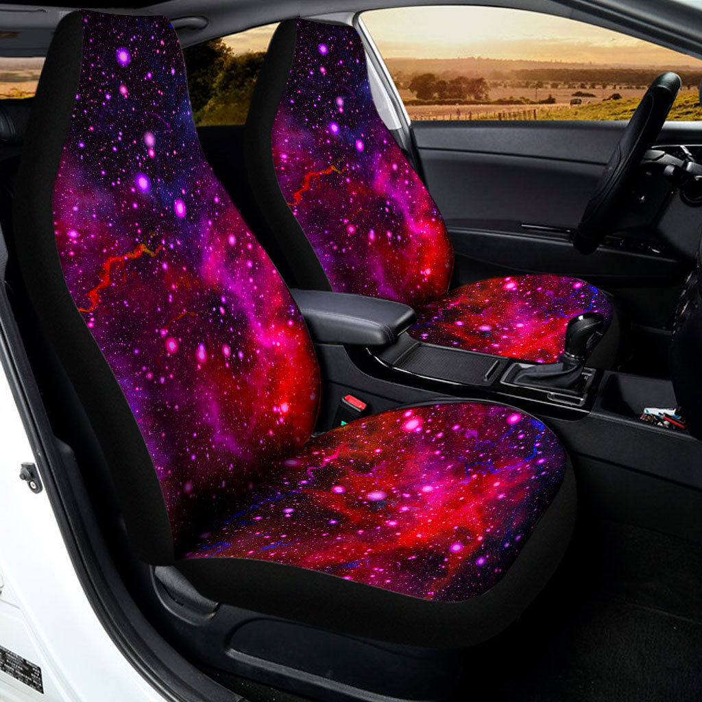 Purple Dark Galaxy Space Print Universal Fit Car Seat Covers