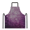 Purple Disco Lights Pattern Print Apron