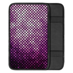 Purple Disco Lights Pattern Print Car Center Console Cover