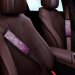 Purple Disco Lights Pattern Print Car Seat Belt Covers