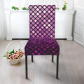 Purple Disco Lights Pattern Print Dining Chair Slipcover