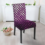 Purple Disco Lights Pattern Print Dining Chair Slipcover
