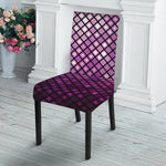 Purple Disco Lights Pattern Print Dining Chair Slipcover
