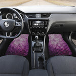 Purple Disco Lights Pattern Print Front and Back Car Floor Mats