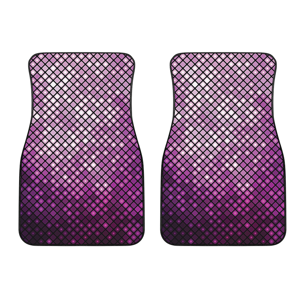 Purple Disco Lights Pattern Print Front Car Floor Mats