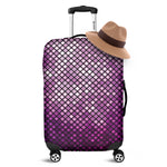 Purple Disco Lights Pattern Print Luggage Cover