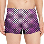 Purple Disco Lights Pattern Print Men's Boxer Briefs