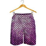 Purple Disco Lights Pattern Print Men's Shorts