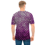 Purple Disco Lights Pattern Print Men's T-Shirt