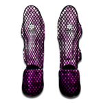 Purple Disco Lights Pattern Print Muay Thai Shin Guard