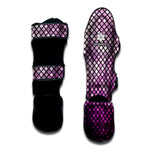 Purple Disco Lights Pattern Print Muay Thai Shin Guard