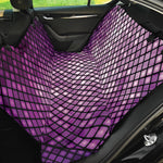 Purple Disco Lights Pattern Print Pet Car Back Seat Cover