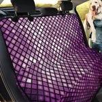 Purple Disco Lights Pattern Print Pet Car Back Seat Cover