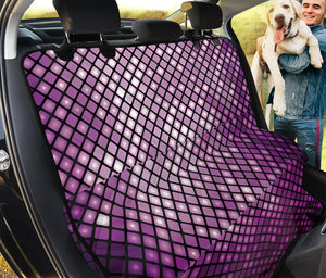 Purple Disco Lights Pattern Print Pet Car Back Seat Cover