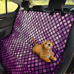 Purple Disco Lights Pattern Print Pet Car Back Seat Cover