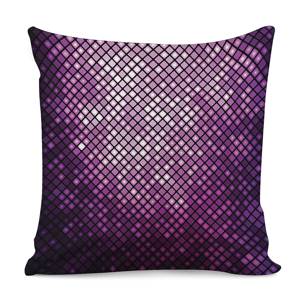 Purple Disco Lights Pattern Print Pillow Cover