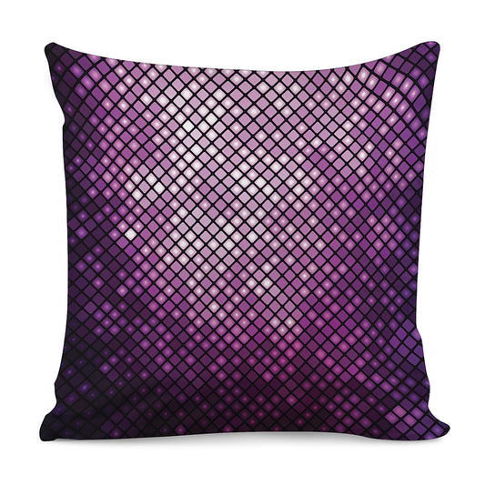 Purple Disco Lights Pattern Print Pillow Cover