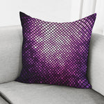 Purple Disco Lights Pattern Print Pillow Cover
