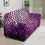 Purple Disco Lights Pattern Print Sofa Cover